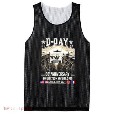 Dday Dwight D. Eisenhower Quote Dday 80th Anniversary Gift Mesh Reversible Basketball Jersey Tank
