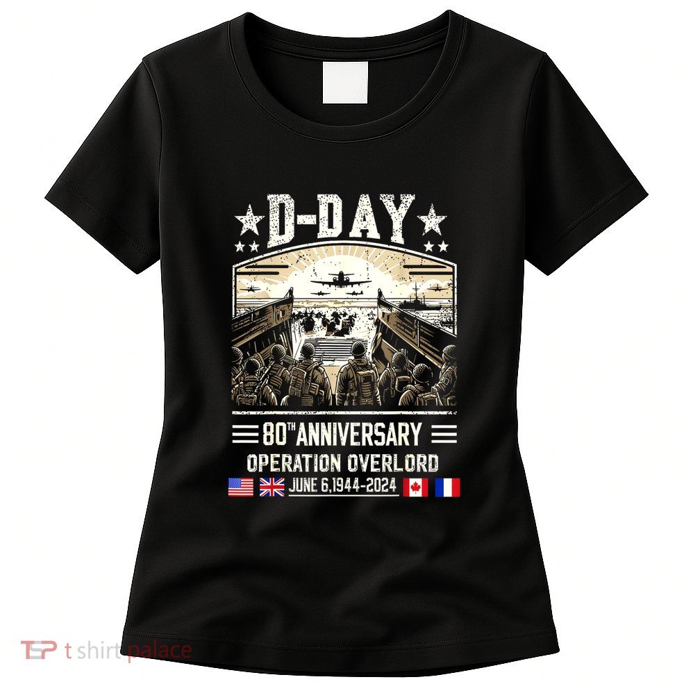 Dday Dwight D. Eisenhower Quote Dday 80th Anniversary Gift Womens T-Shirt