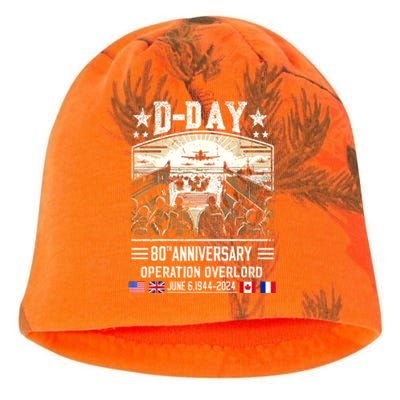 Dday Dwight D. Eisenhower Quote Dday 80th Anniversary Gift Kati - Camo Knit Beanie