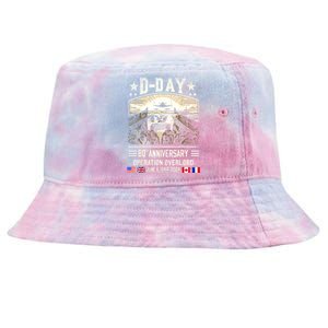 Dday Dwight D. Eisenhower Quote Dday 80th Anniversary Gift Tie-Dyed Bucket Hat