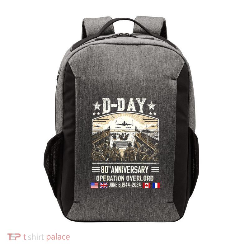 Dday Dwight D. Eisenhower Quote Dday 80th Anniversary Gift Vector Backpack