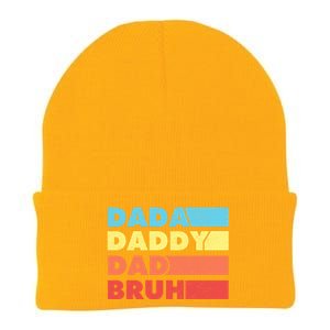 Dada Daddy Dad Bruh Knit Cap Winter Beanie