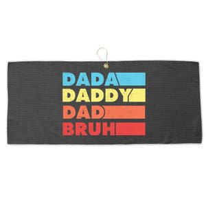 Dada Daddy Dad Bruh Large Microfiber Waffle Golf Towel