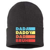 Dada Daddy Dad Bruh Sustainable Knit Beanie