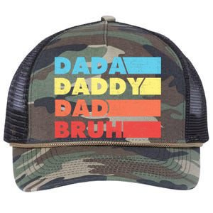 Dada Daddy Dad Bruh Retro Rope Trucker Hat Cap