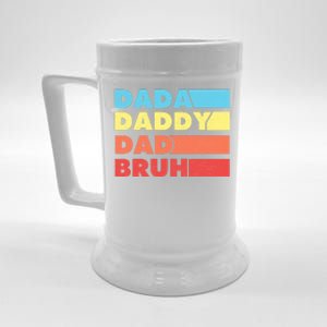 Dada Daddy Dad Bruh Beer Stein