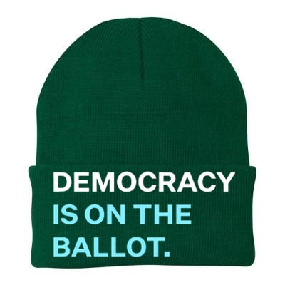 Democracy Docket Democracy Is On The Ballot Knit Cap Winter Beanie