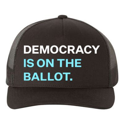 Democracy Docket Democracy Is On The Ballot Yupoong Adult 5-Panel Trucker Hat