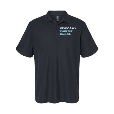 Democracy Docket Democracy Is On The Ballot Softstyle Adult Sport Polo