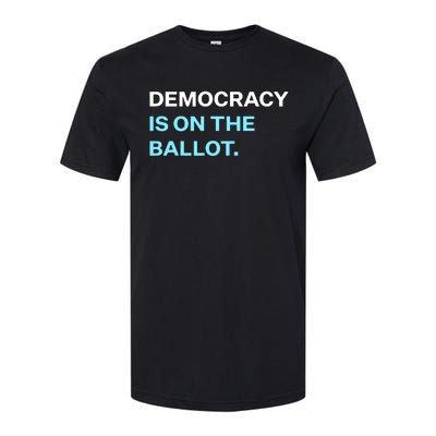 Democracy Docket Democracy Is On The Ballot Softstyle CVC T-Shirt