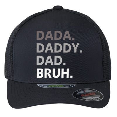 Dada Daddy Dad Bruh Fathers Day Funny Father Flexfit Unipanel Trucker Cap