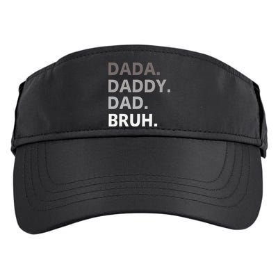Dada Daddy Dad Bruh Fathers Day Funny Father Adult Drive Performance Visor