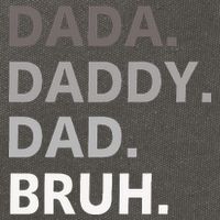 Dada Daddy Dad Bruh Fathers Day Funny Father Cotton Canvas Backpack