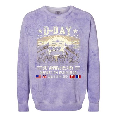 Dday Dwight D. Eisenhower Colorblast Crewneck Sweatshirt