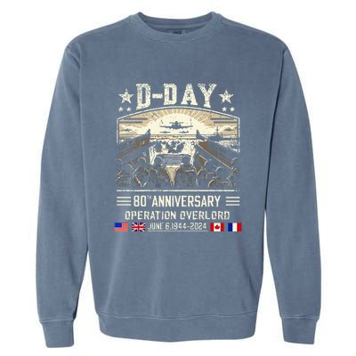 Dday Dwight D. Eisenhower Garment-Dyed Sweatshirt