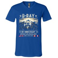 Dday Dwight D. Eisenhower V-Neck T-Shirt