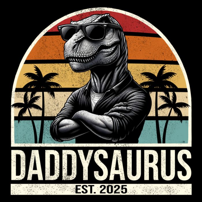 Dino Dad Daddysaurus New Dad 2025 Adult Dinosaur Dad Gift Cooling Performance Crew T-Shirt