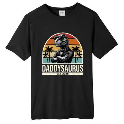 Dino Dad Daddysaurus New Dad 2025 Adult Dinosaur Dad Gift Tall Fusion ChromaSoft Performance T-Shirt