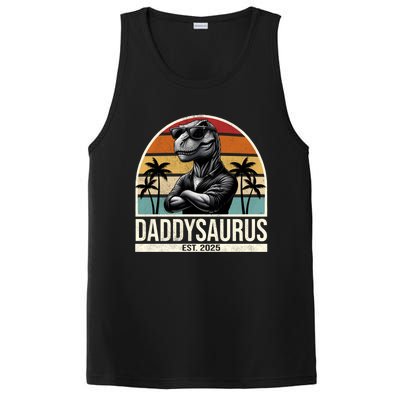 Dino Dad Daddysaurus New Dad 2025 Adult Dinosaur Dad Gift PosiCharge Competitor Tank