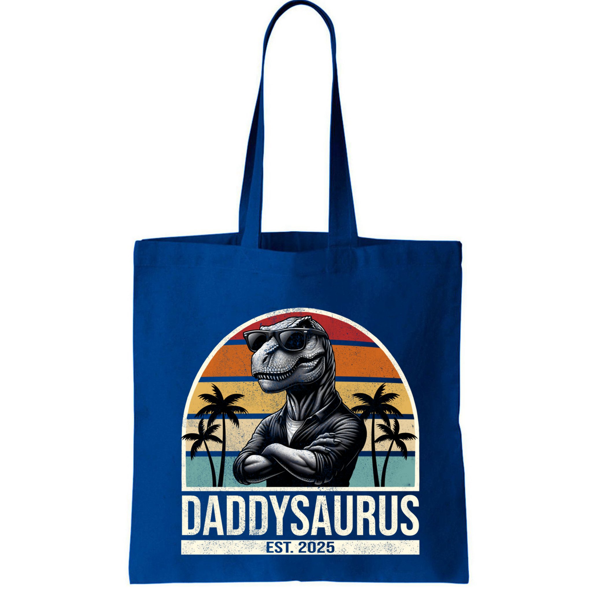 Dino Dad Daddysaurus New Dad 2025 Adult Dinosaur Dad Gift Bag
