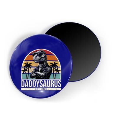 Dino Dad Daddysaurus New Dad 2025 Adult Dinosaur Dad Gift Magnet