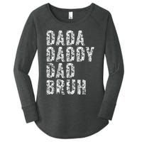 Dada Daddy Dad Bruh Funny Papa Gift Father Day Women's Perfect Tri Tunic Long Sleeve Shirt