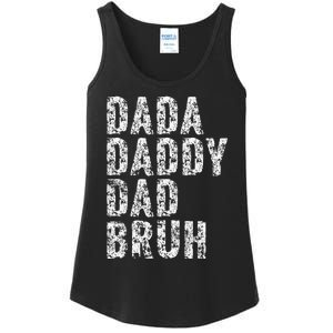 Dada Daddy Dad Bruh Funny Papa Gift Father Day Ladies Essential Tank