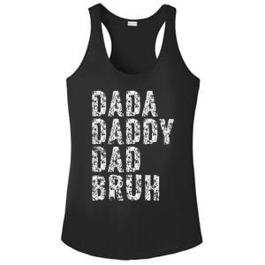 Dada Daddy Dad Bruh Funny Papa Gift Father Day Ladies PosiCharge Competitor Racerback Tank