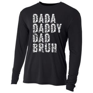 Dada Daddy Dad Bruh Funny Papa Gift Father Day Cooling Performance Long Sleeve Crew