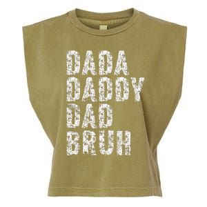 Dada Daddy Dad Bruh Funny Papa Gift Father Day Garment-Dyed Women's Muscle Tee