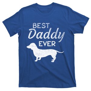 Dachshund Daddy Dad Dog Lover Fathers Day Funny Gift T-Shirt