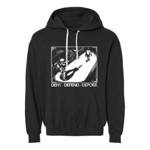 Deny Defend Depose Garment-Dyed Fleece Hoodie