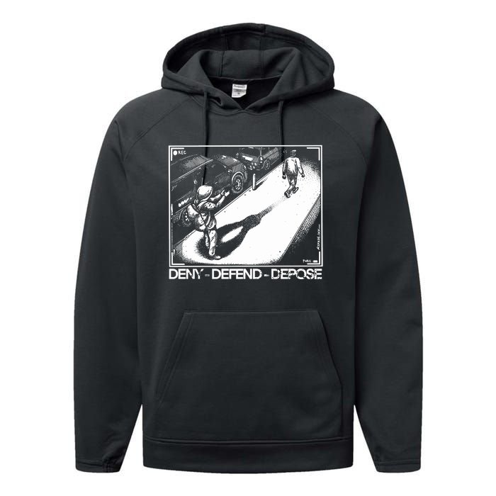 Deny Defend Depose Performance Fleece Hoodie