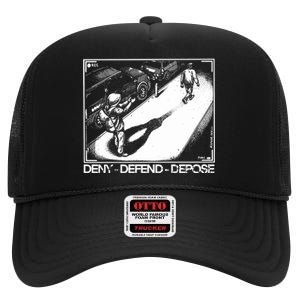 Deny Defend Depose High Crown Mesh Back Trucker Hat