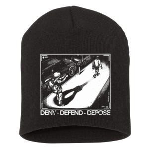 Deny Defend Depose Short Acrylic Beanie