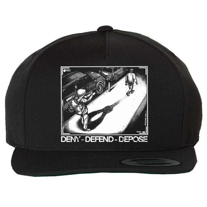 Deny Defend Depose Wool Snapback Cap