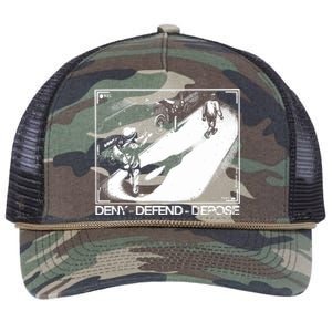 Deny Defend Depose Retro Rope Trucker Hat Cap