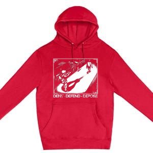 Deny Defend Depose Premium Pullover Hoodie