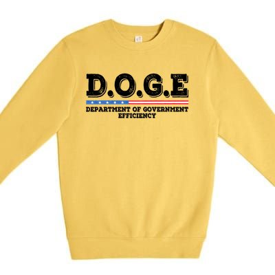 Doge D.O.G.E. Department Of Government Efficiency Premium Crewneck Sweatshirt