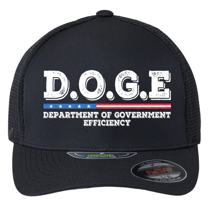 Doge D.O.G.E. Department Of Government Efficiency Flexfit Unipanel Trucker Cap