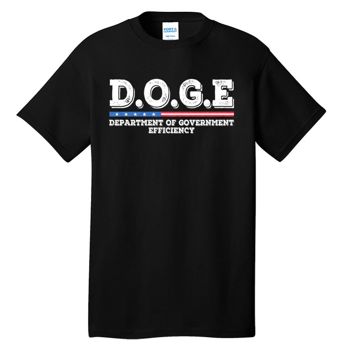 Doge D.O.G.E. Department Of Government Efficiency Tall T-Shirt