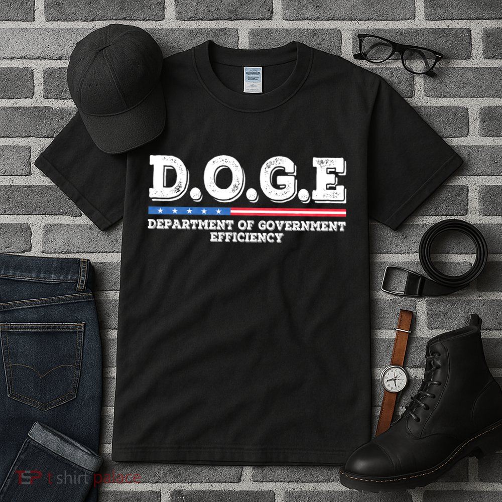 Doge D.O.G.E. Department Of Government Efficiency Tall T-Shirt