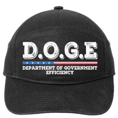 Doge D.O.G.E. Department Of Government Efficiency 7-Panel Snapback Hat