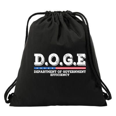 Doge D.O.G.E. Department Of Government Efficiency Drawstring Bag