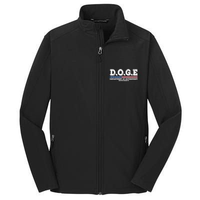 Doge D.O.G.E. Department Of Government Efficiency Core Soft Shell Jacket