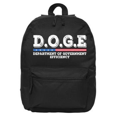 Doge D.O.G.E. Department Of Government Efficiency 16 in Basic Backpack