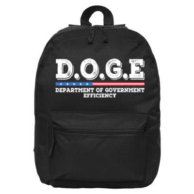 Doge D.O.G.E. Department Of Government Efficiency 16 in Basic Backpack