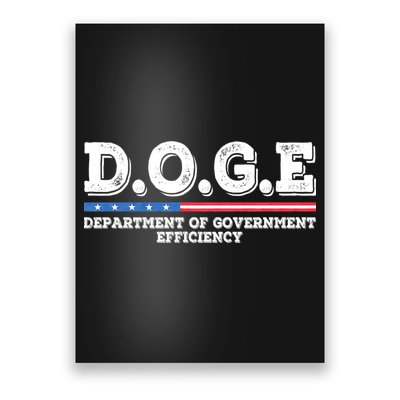 Doge D.O.G.E. Department Of Government Efficiency Poster