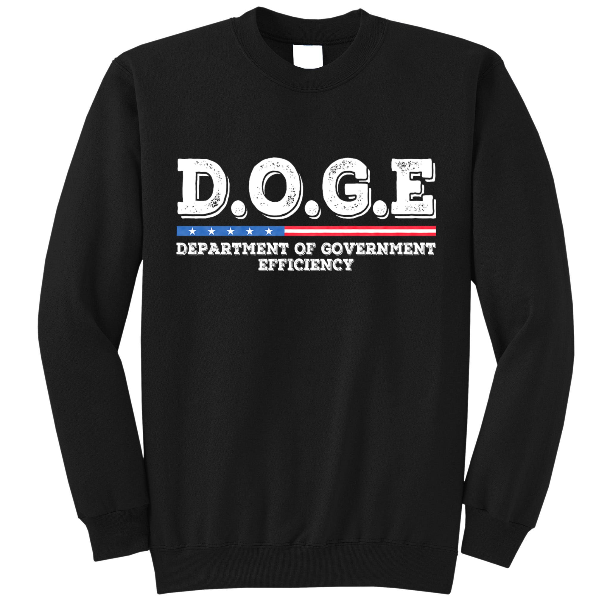 Doge D.O.G.E. Department Of Government Efficiency Tall Sweatshirt
