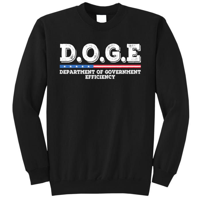 Doge D.O.G.E. Department Of Government Efficiency Tall Sweatshirt